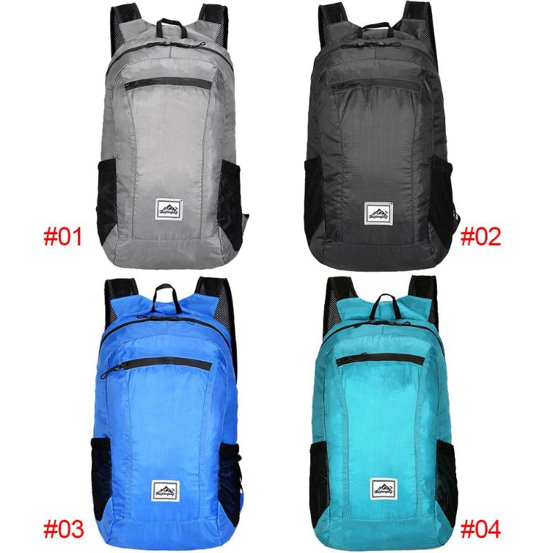 20L Camping Bag Outdoor Foldable Shoulder Backpack Ultra Light Waterproof Sport Men Travel Folding Backpack-ebowsos