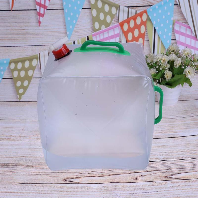 20L Portable Folding Water Storage Bag Outdoors Activities Survival Tools Bucket Camping Hiking Barrel Container-ebowsos