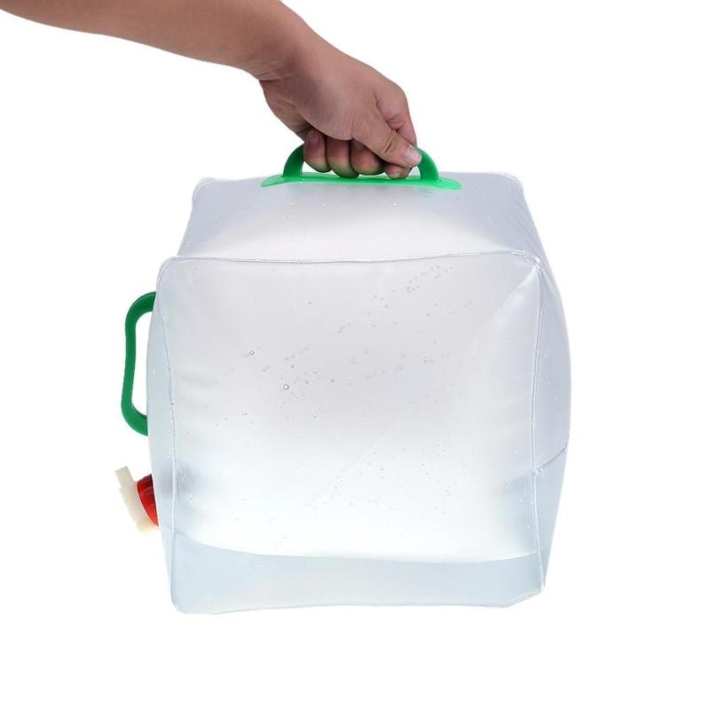 20L Portable Folding Water Storage Bag Outdoors Activities Survival Tools Bucket Camping Hiking Barrel Container-ebowsos