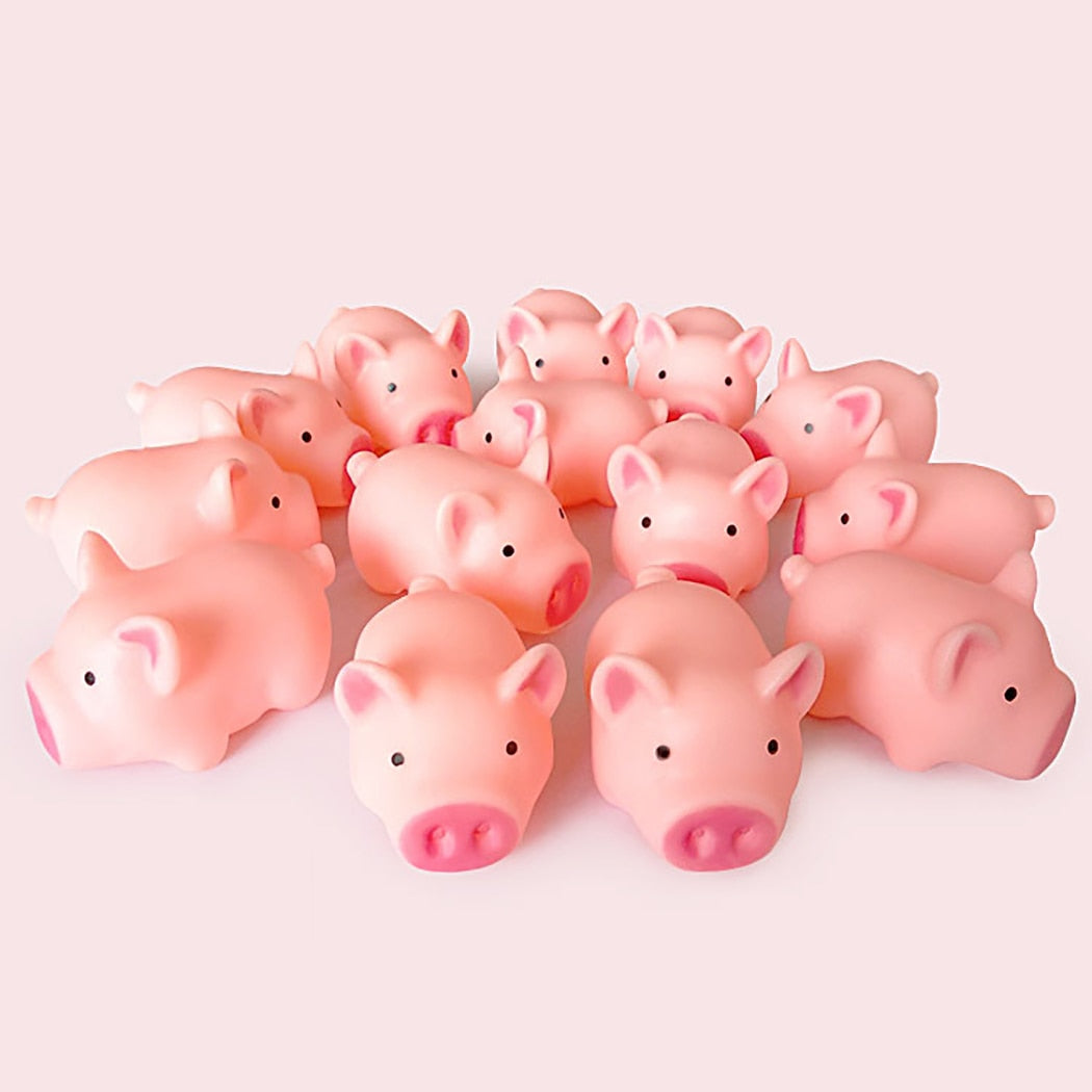 20PCS Pet Squeaky Toy Pig Funny Interactive Dog Teething Toy Pet Interactive Play Toy-ebowsos