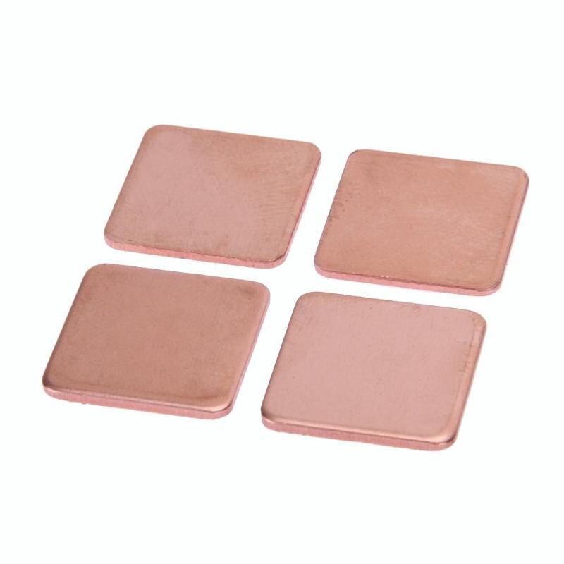 20Pcs 15*15mm 0.3/0.4/0.5/0.6/0.8mm Heatsink Pure Copper Shim Thermal Pad for Laptop Notebook IC Chipset GPU CPU Graphic Card - ebowsos