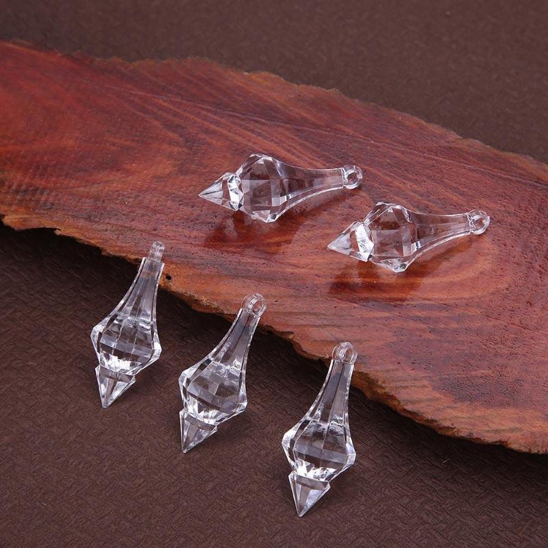 20pcs Acrylic Crystal Beads Hanging Pendant Chandelier Wedding Party Decor D4 - ebowsos