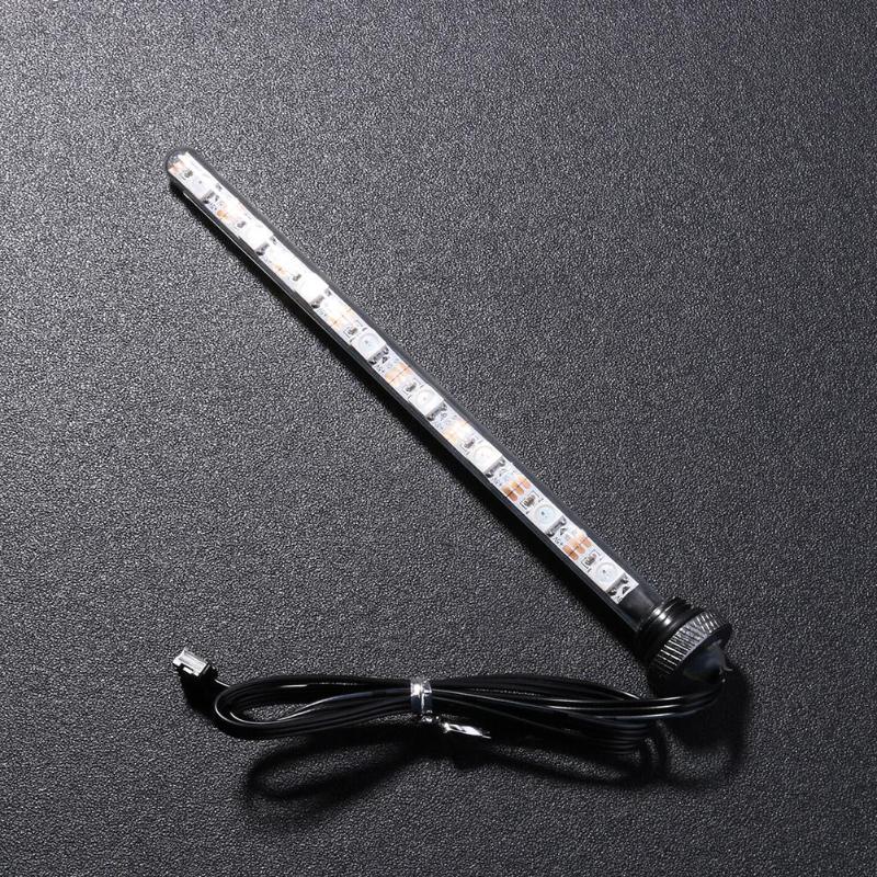 22cm/17cm/15cm Cylindrical Water Cooling Tank Light Virus Reservoir RGB LED Lamp+Controller with G1/4 Thread for PC Computer - ebowsos