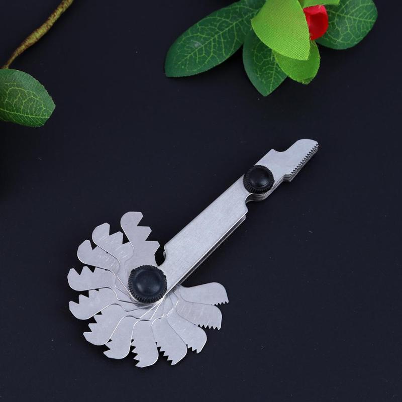 24pcs Thread Plug Gage Steel Metric Screw Pitch 60 Degree Thread Measuring Gage Gauge Stainless Steel 0.25-6mm Measuring Tool - ebowsos