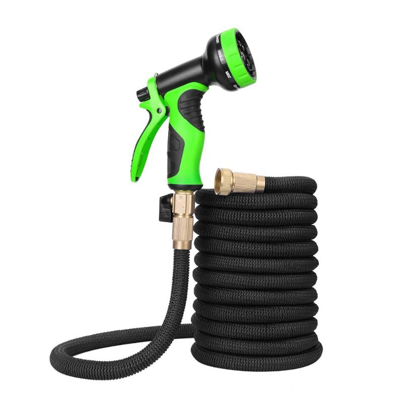 25FT-100FT Expandable Garden Watering Hose Plastic High Pressure For Car Washing Cleaning Lawn Garden Watering - ebowsos