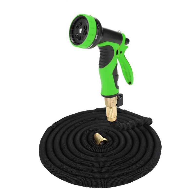 25FT-100FT Expandable Garden Watering Hose Plastic High Pressure For Car Washing Cleaning Lawn Garden Watering - ebowsos