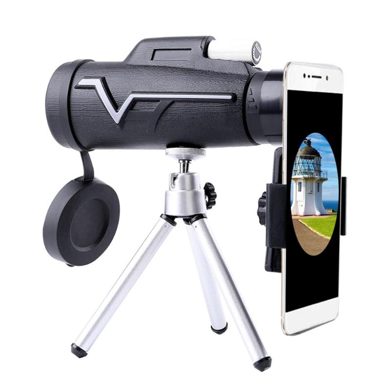 25x50 BAK4 HD Monocular Portable Professional Telescope With Tripod Set for Camping Hunting Outdoors Scopes-ebowsos