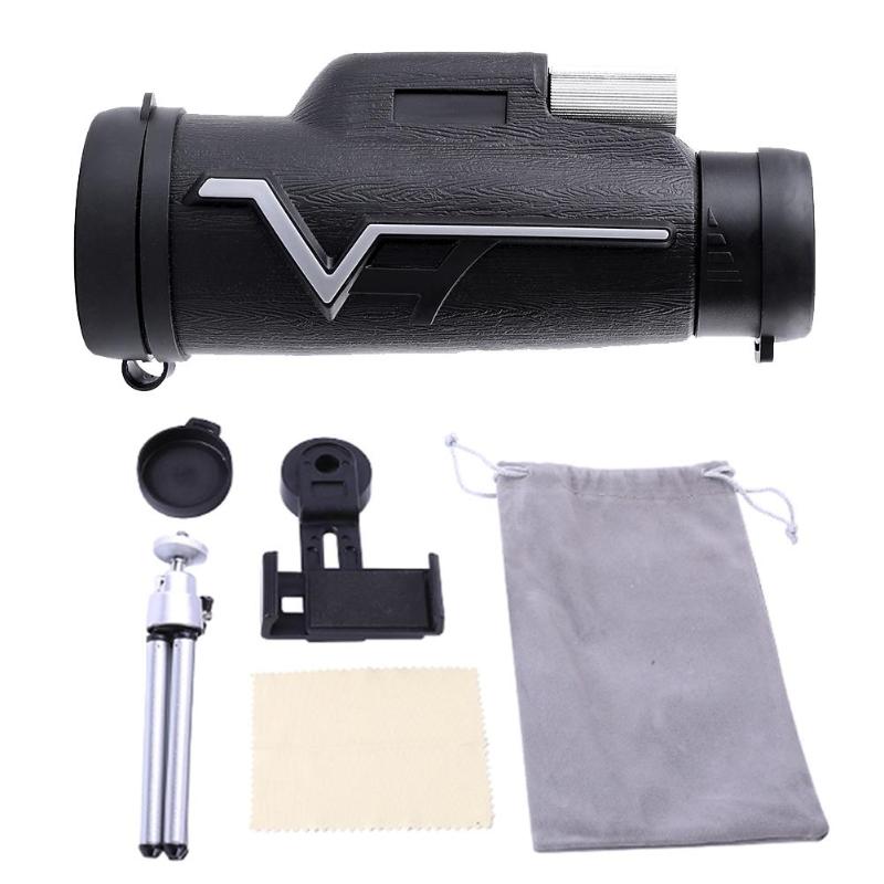 25x50 BAK4 HD Monocular Portable Professional Telescope With Tripod Set for Camping Hunting Outdoors Scopes-ebowsos