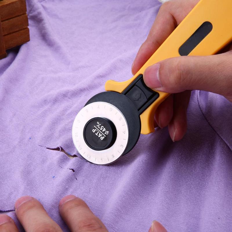 28/45mm Rotary Cutter Patchwork Roller Cutter Wheel Round Knife Cloth Knife Leather Craft Fabrics Cutter DIY Sewing Accessories - ebowsos