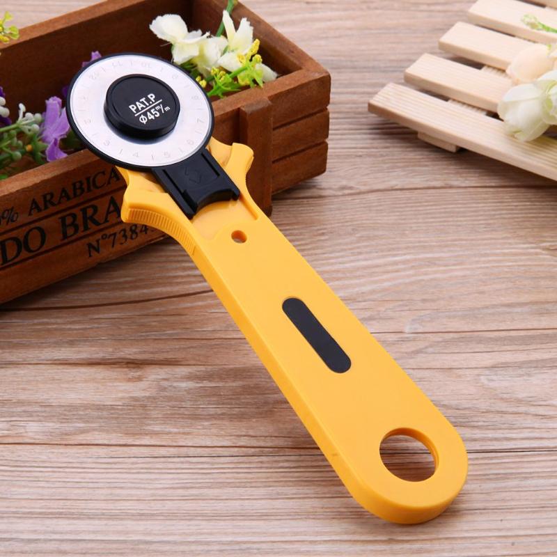 28/45mm Rotary Cutter Patchwork Roller Cutter Wheel Round Knife Cloth Knife Leather Craft Fabrics Cutter DIY Sewing Accessories - ebowsos