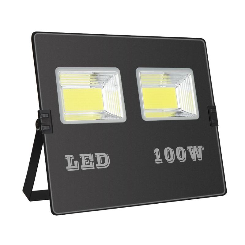 288 COB LED Floodlight 220V 100W Waterproof Advertising Outdoor Flood Light - ebowsos