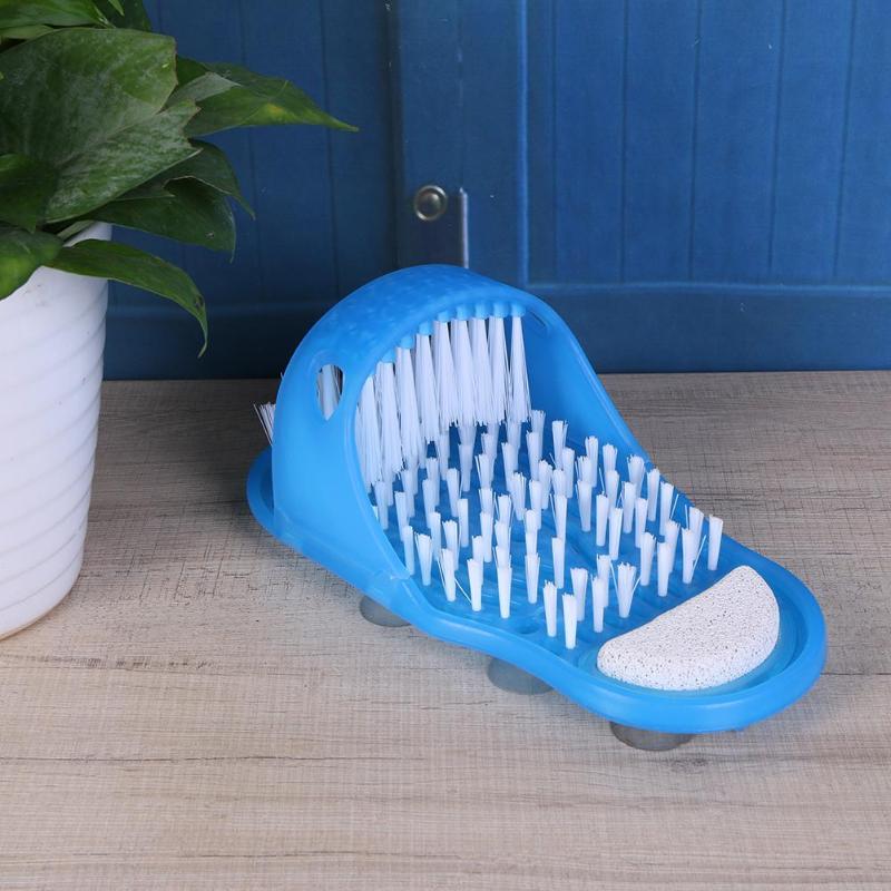 28cm*14cm*10cm Plastic Bath Shoe Shower Brush Massager Slippers Bath Shoes Brush for Feet Pumice Stone Foot Scrubber Brushes - ebowsos