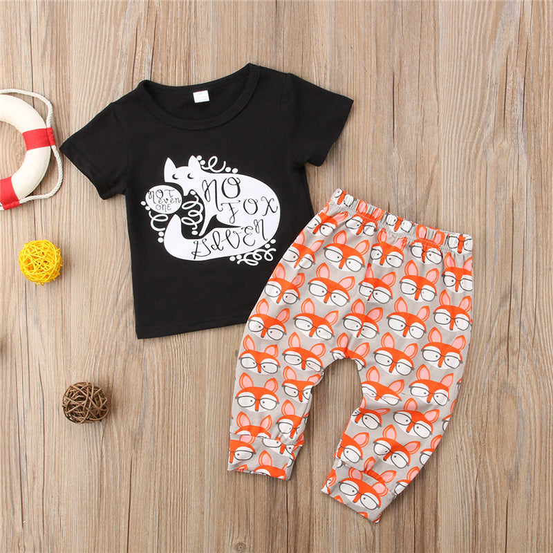 2PCS Newborn Baby Boy Girl Clothes Set Short Sleeve Cotton T-shirt Tops+Harem Pant Trouser Outfits Summer Bebek Giyim 0-24M - ebowsos