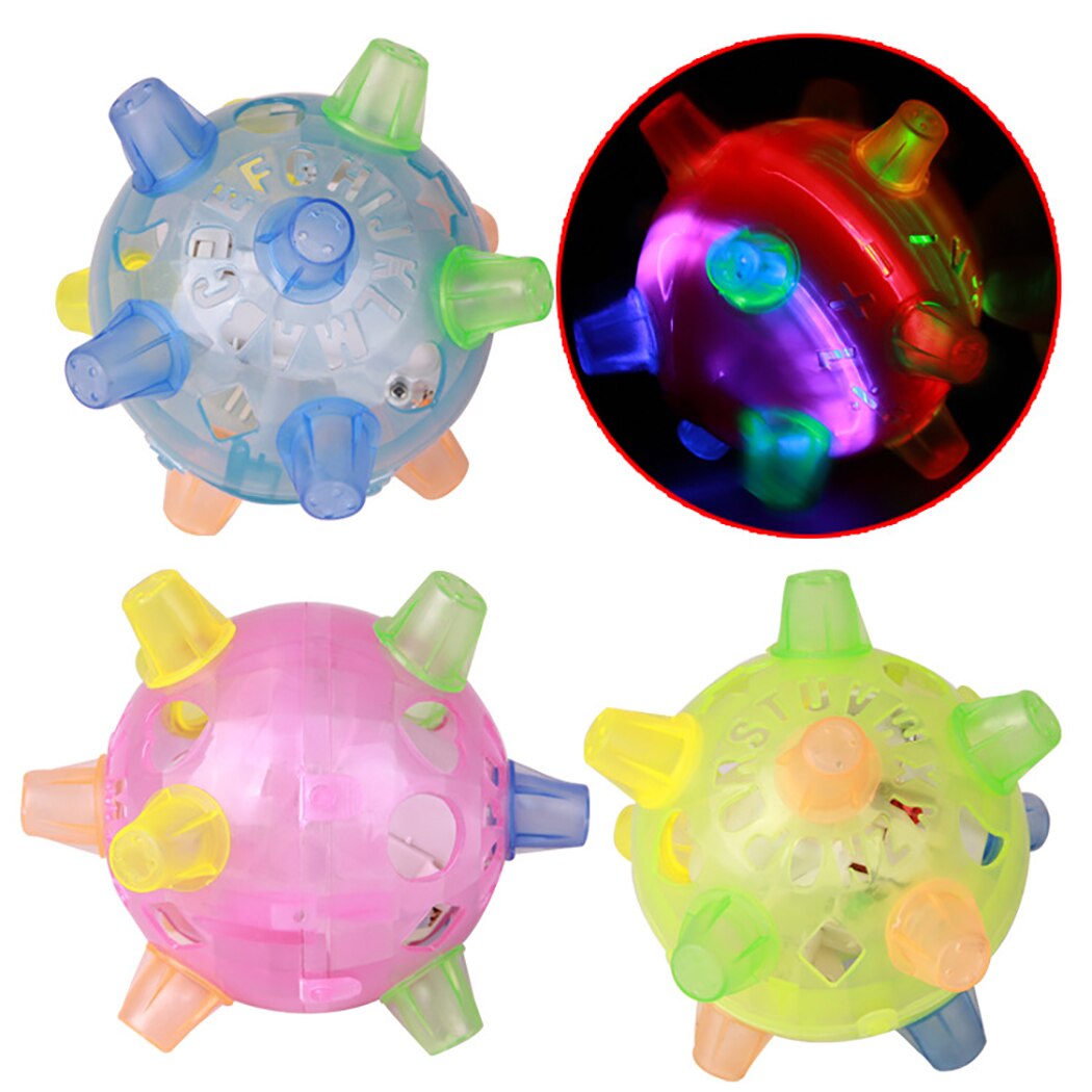 2PCS Pet Ball Toy Music Creative Flashing Dancing Dog Ball Glowing Fun Jumping Balls Pet Dog Interactive Balls Pet Toy Supplies-ebowsos