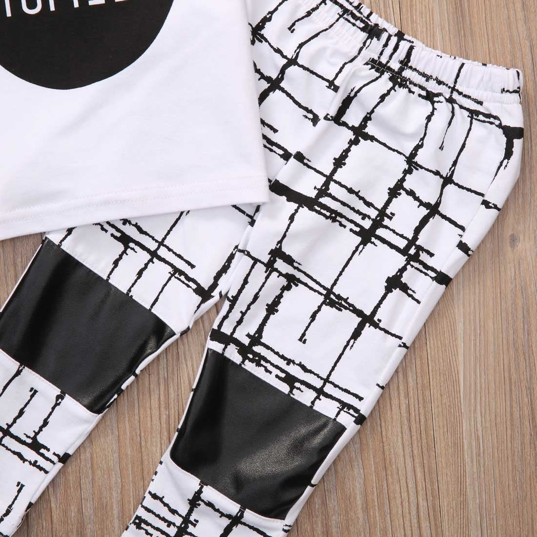 2PCS Toddler Kids Baby Boy T-shirt Tops+Long Pants Outfits Set Tracksuit Clothes - ebowsos