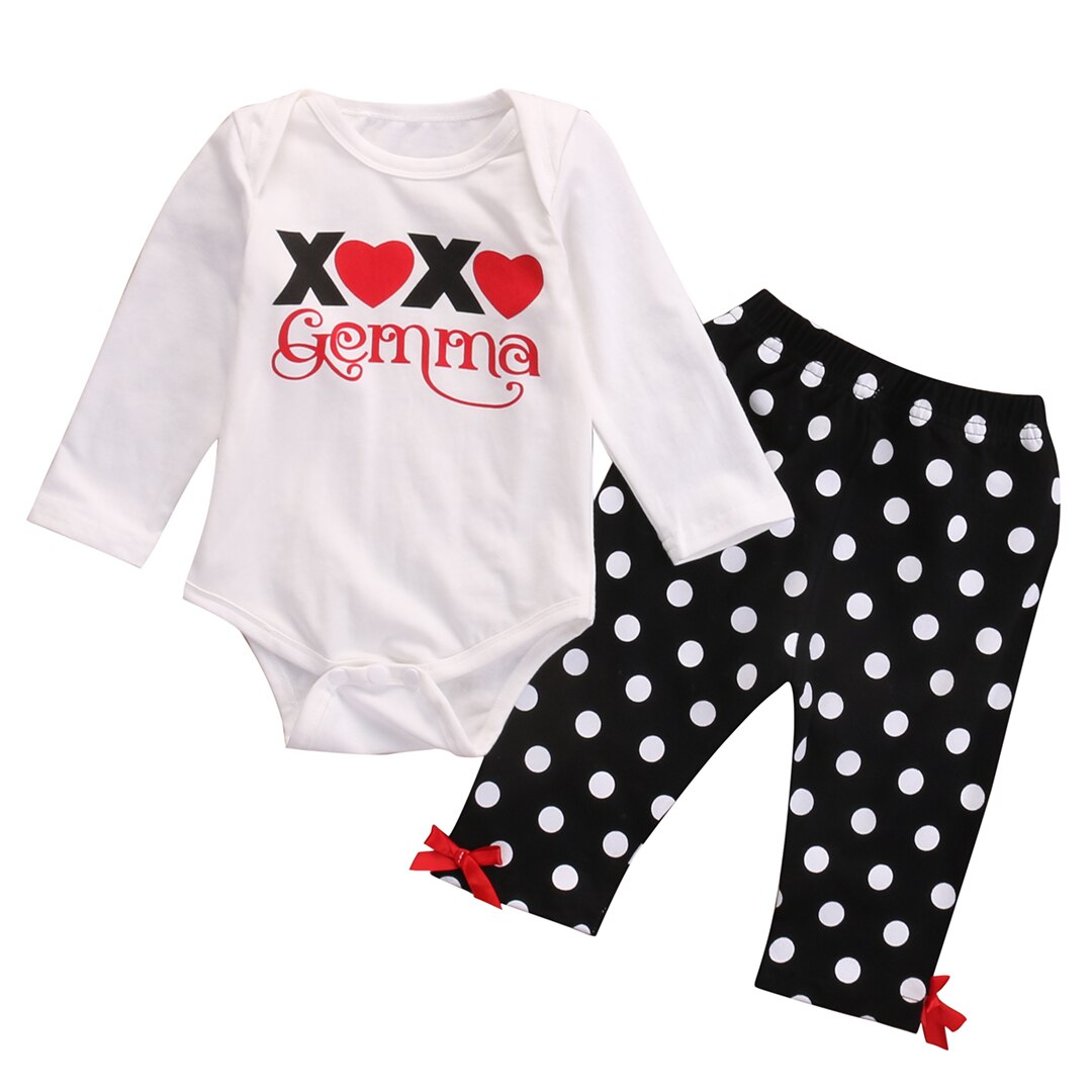 2PCS Toddler Kids Baby Boys Girls Clothes T-shirt Tops+Pants Romper Outfits Set - ebowsos