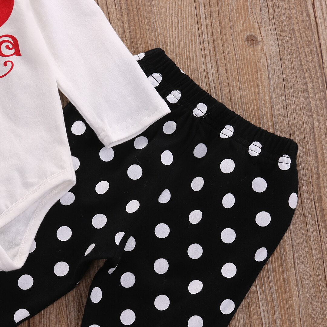 2PCS Toddler Kids Baby Boys Girls Clothes T-shirt Tops+Pants Romper Outfits Set - ebowsos