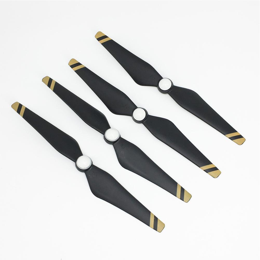 2Pairs Enhanced Propeller Props Blades For DJI Phantom4 Drone Yellow Stripe-ebowsos