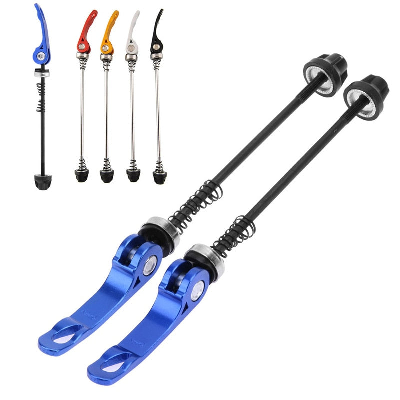 2Pcs Aluminium Alloy Bicycle Quick Release Wheel Hub Skewers Mountain Road Bike Front&Rear Skewer Bolt Lever Axle Bicycle Tools-ebowsos