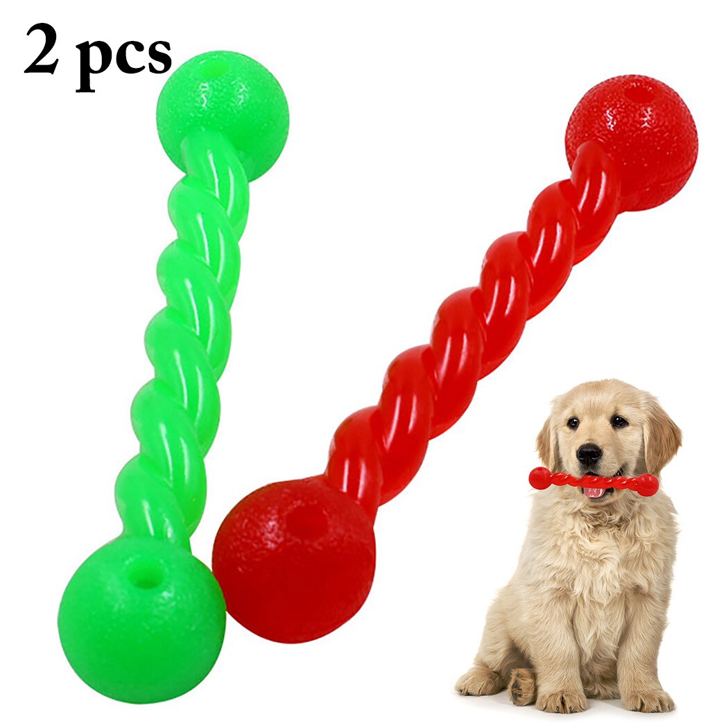 2Pcs Dog Molars Torsion Bar Bite-Resistant Toy Dog Universal Golden Hair Training Interactive Floating Water Toy Pet Supplies-ebowsos