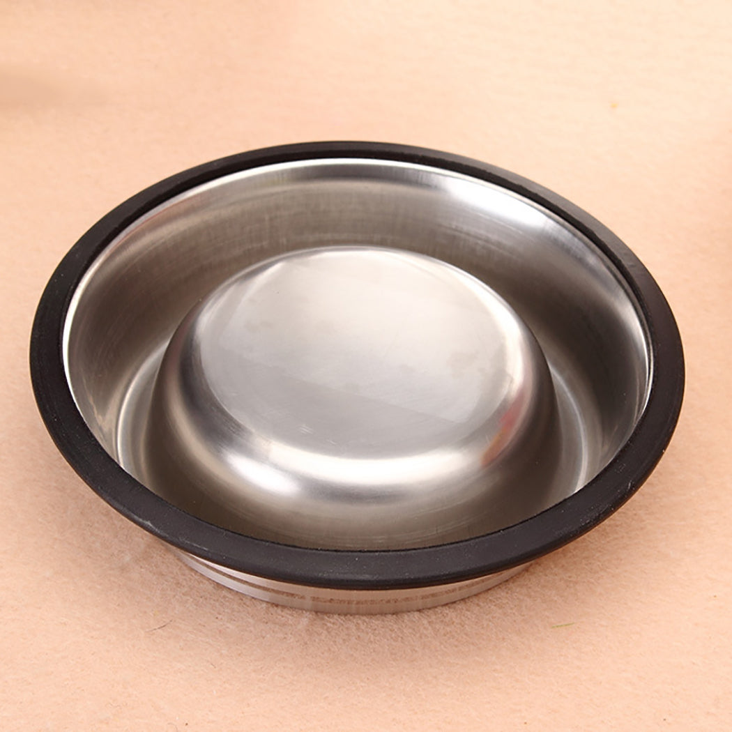 2Pcs Pet Single Bowls Non-Slip Stainless Steel Pet Feeder Bowl Pet Food Water Bowl For Dog Cat Pet Feeding Supplies New Arrive-ebowsos