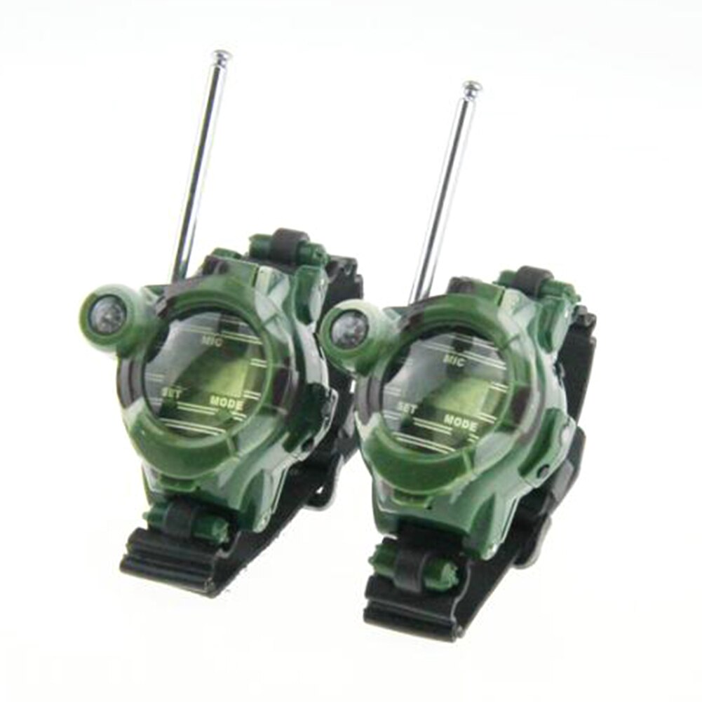 2pcs 7 In 1 Interactive Walkie Talkie Watch Camouflage Children Toy Electric Strong Clear Range Interphone Kid Toy Drop Shipping-ebowsos
