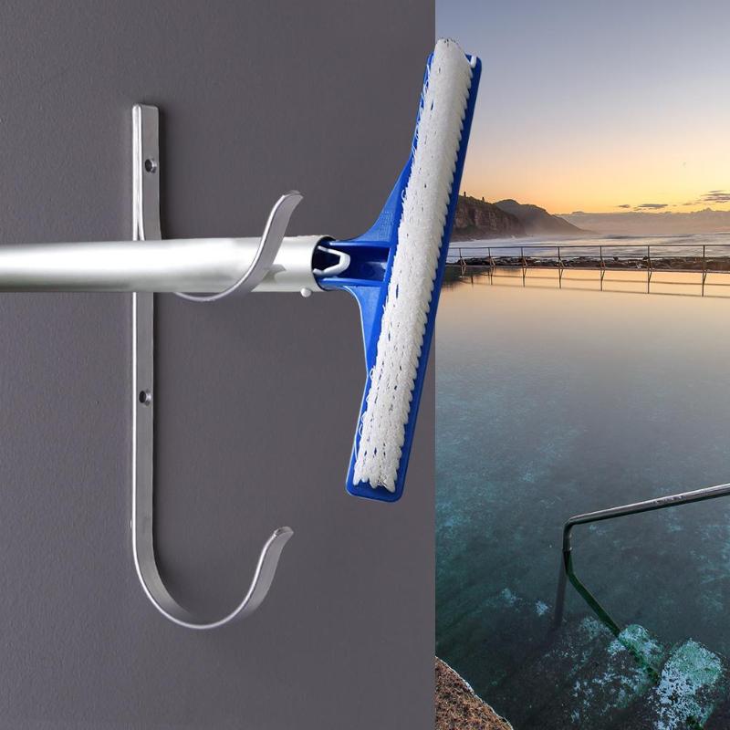 2pcs Aluminium Alloy Telescopic Bar Hook Swimming Pole Hanger Organizer-ebowsos