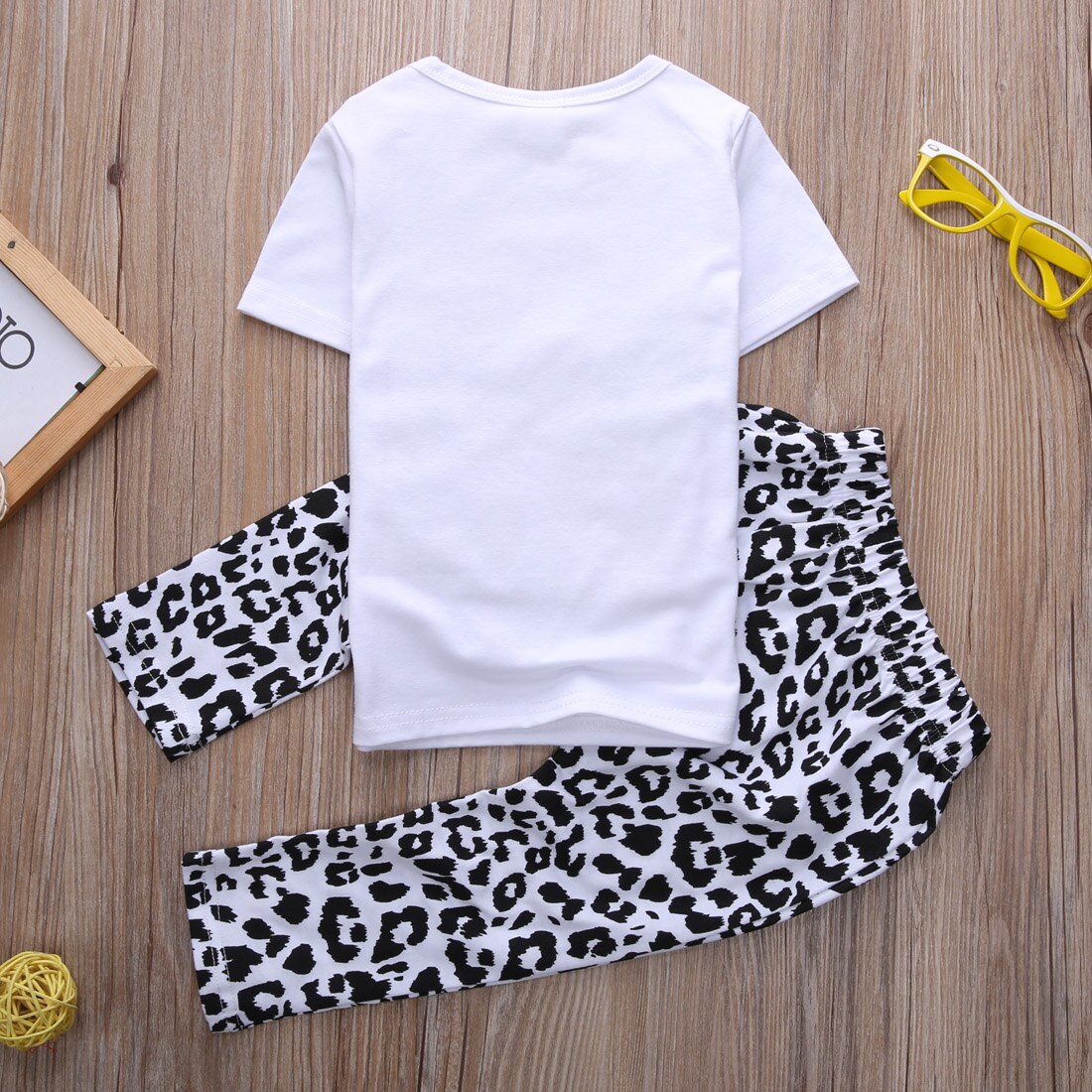 2pcs Baby Girls Casual T-shirt Tops+Pants Outfits Summer Clothes Set age 0-4Y - ebowsos