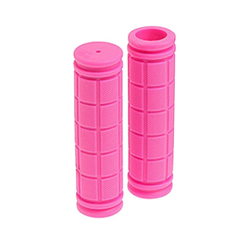 2pcs Bicycle Non-Slip Handlebar Grips Soft Rubber Cycling Mountain Road Bikes Fixed Gear Bar End Parts Accessories-ebowsos