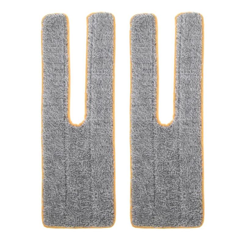 2pcs Double Side Flat Mop Replacement Cloth Kitchen Household Cleaning Tool for Household Cleaning Tools Bushes Cloth Accessory - ebowsos