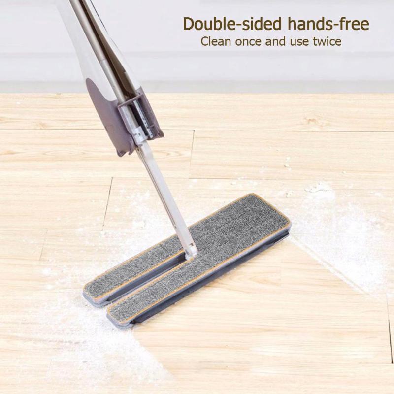 2pcs Double Side Flat Mop Replacement Cloth Kitchen Household Cleaning Tool for Household Cleaning Tools Bushes Cloth Accessory - ebowsos