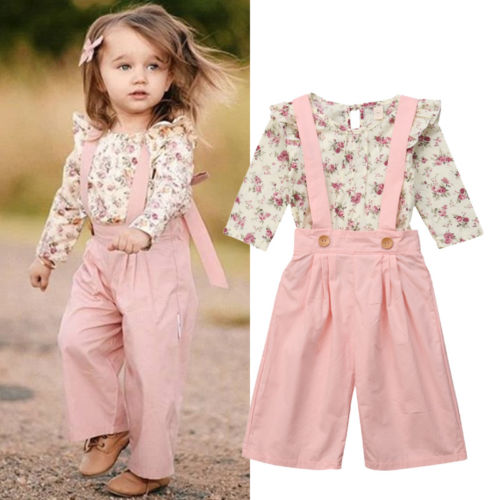 Girl Clothing Newborn Toddler Infant Baby Girl Clothes T-shirt Top+Long Pants Outfits Set - ebowsos