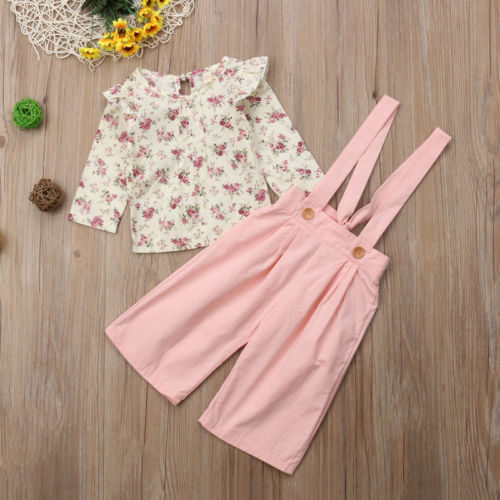 Girl Clothing Newborn Toddler Infant Baby Girl Clothes T-shirt Top+Long Pants Outfits Set - ebowsos