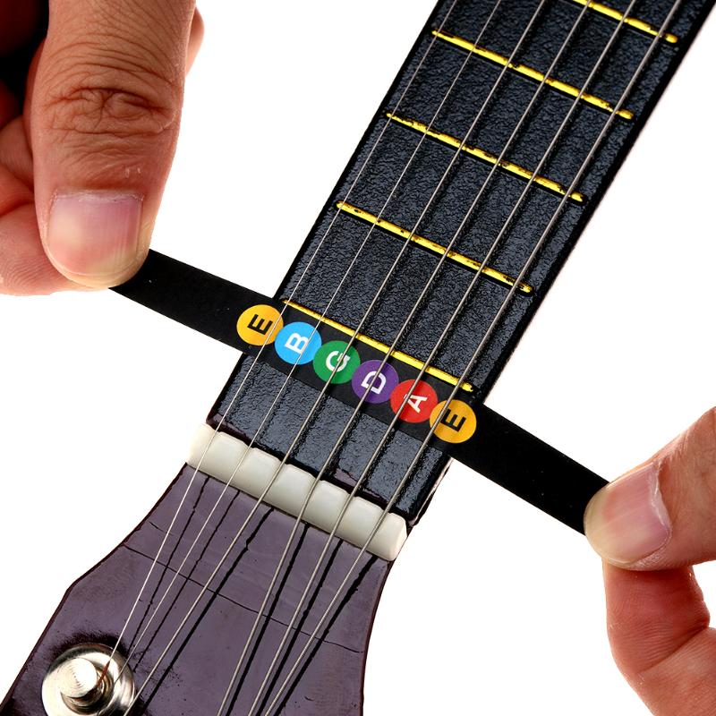 2pcs Guitar Fretboard Notes Map Labels Sticker Musical Scale Fingerboard Fret Decals for Acoustic Electric Guitar Scale Sticker-ebowsos
