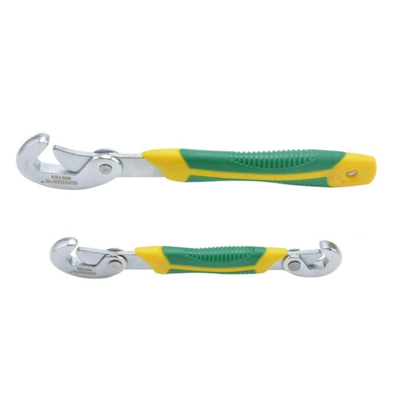 2pcs Multifunction Universal Fast Open Mouth Wrench Set Spanner Hand Tools - ebowsos