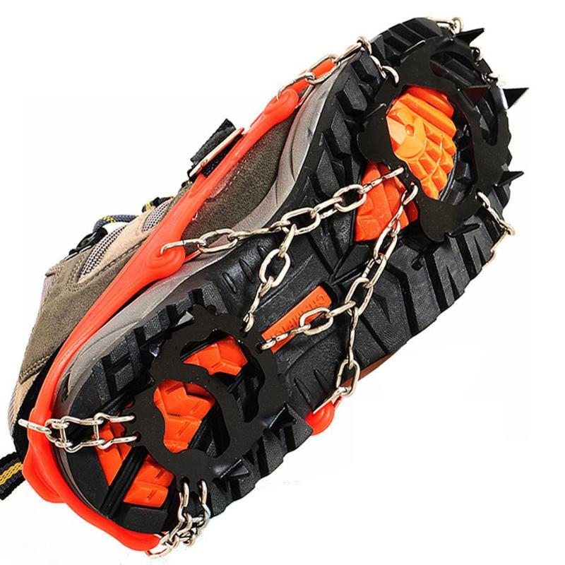 2pcs Outdoor 12 Tooth Non-slip Ice Taper Claw Snowfield Shoes Boots Covers-ebowsos