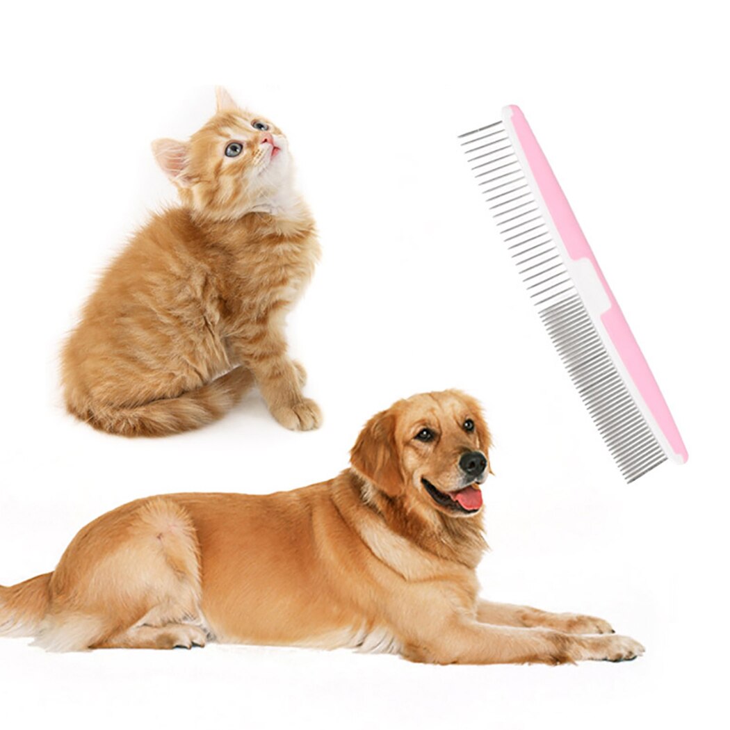 2pcs Pet Grooming Comb Stainless Steel Professional Grooming Tool For Dogs Cats Pet Supplies Cats Dogs Hair Care-ebowsos