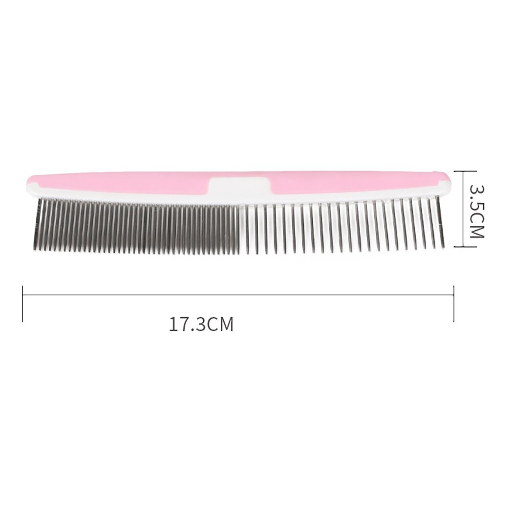 2pcs Pet Grooming Comb Stainless Steel Professional Grooming Tool For Dogs Cats Pet Supplies Cats Dogs Hair Care-ebowsos