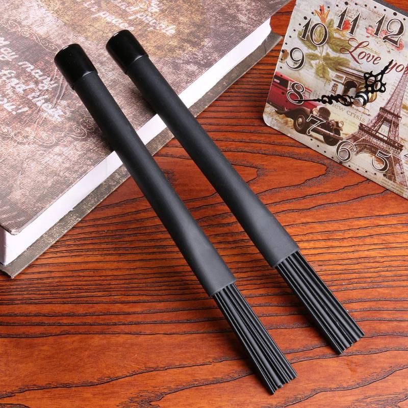 2pcs Retractable Nylon Bristle Jazz Drum Brushes Drum Sticks Percussion Drumsticks Jazz Drum Stick Musical Accessories-ebowsos