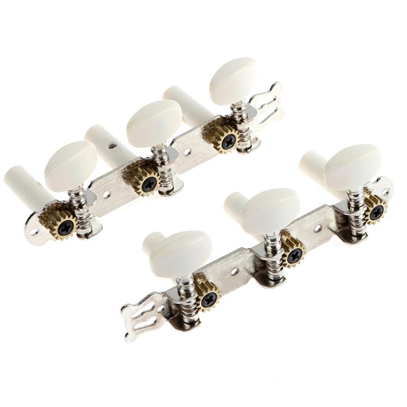 2pcs Square Heads Plastic Knob String Tuning Pegs Key wheel Chord button Knobs For Acoustic Guitar Drop Shipping Wholesale-ebowsos