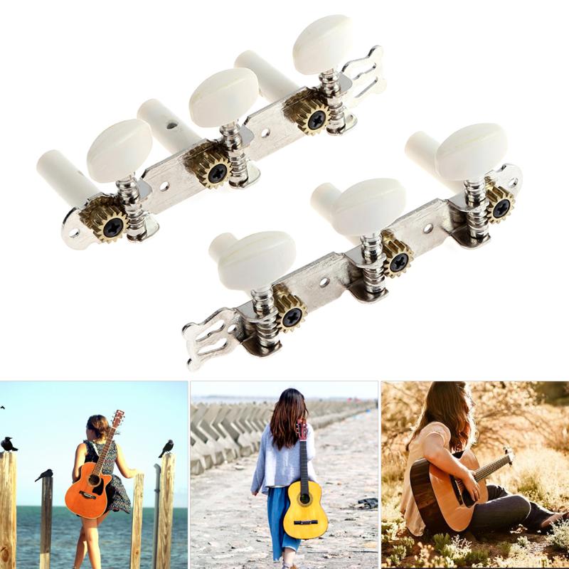 2pcs Square Heads Plastic Knob String Tuning Pegs Key wheel Chord button Knobs For Acoustic Guitar Drop Shipping Wholesale-ebowsos