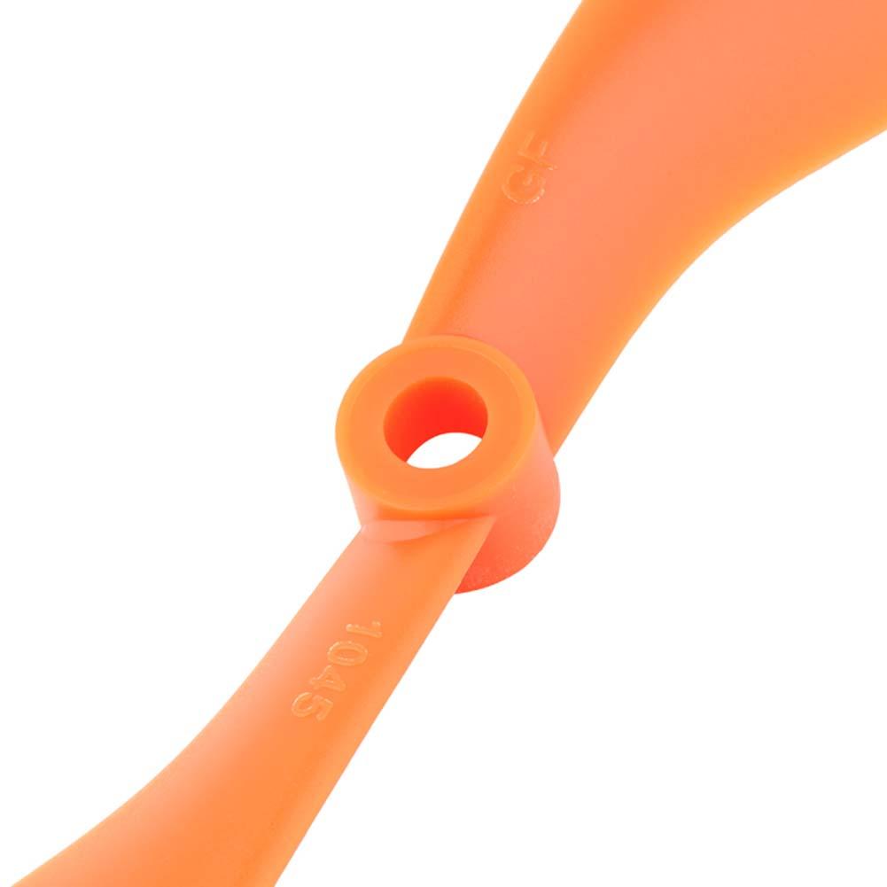 2x 10x4.5" 1045 Nylon Propeller Prop For Hex Rotation Hexa Multicopter Orange-ebowsos