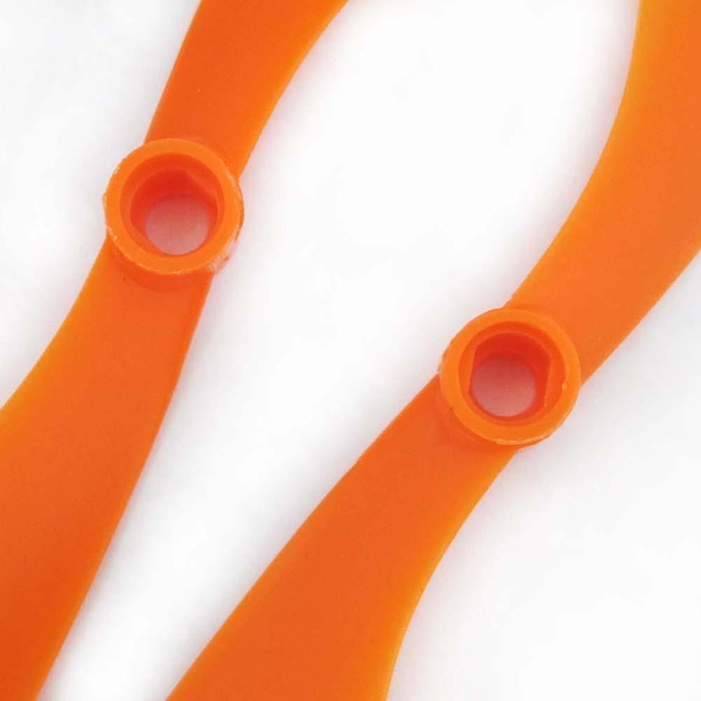 2x 10x4.5" 1045 Nylon Propeller Prop For Hex Rotation Hexa Multicopter Orange-ebowsos