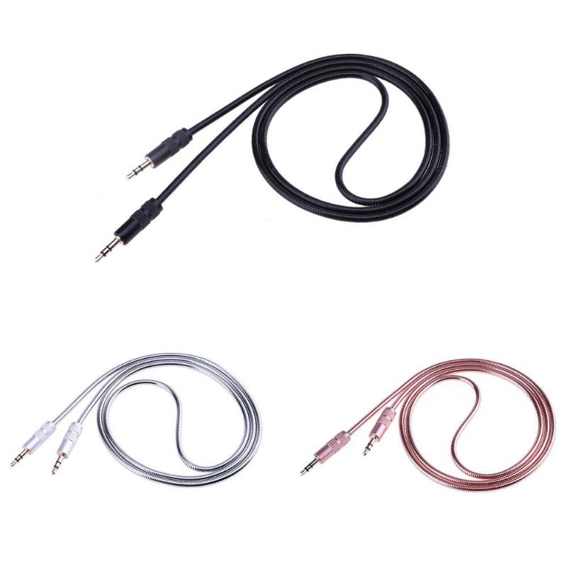 3.5mm Male to Male Audio Extension Cable Stereo Braided Audio Cables Cord Wire Line for MP3 MP4 Computer Speaker - ebowsos