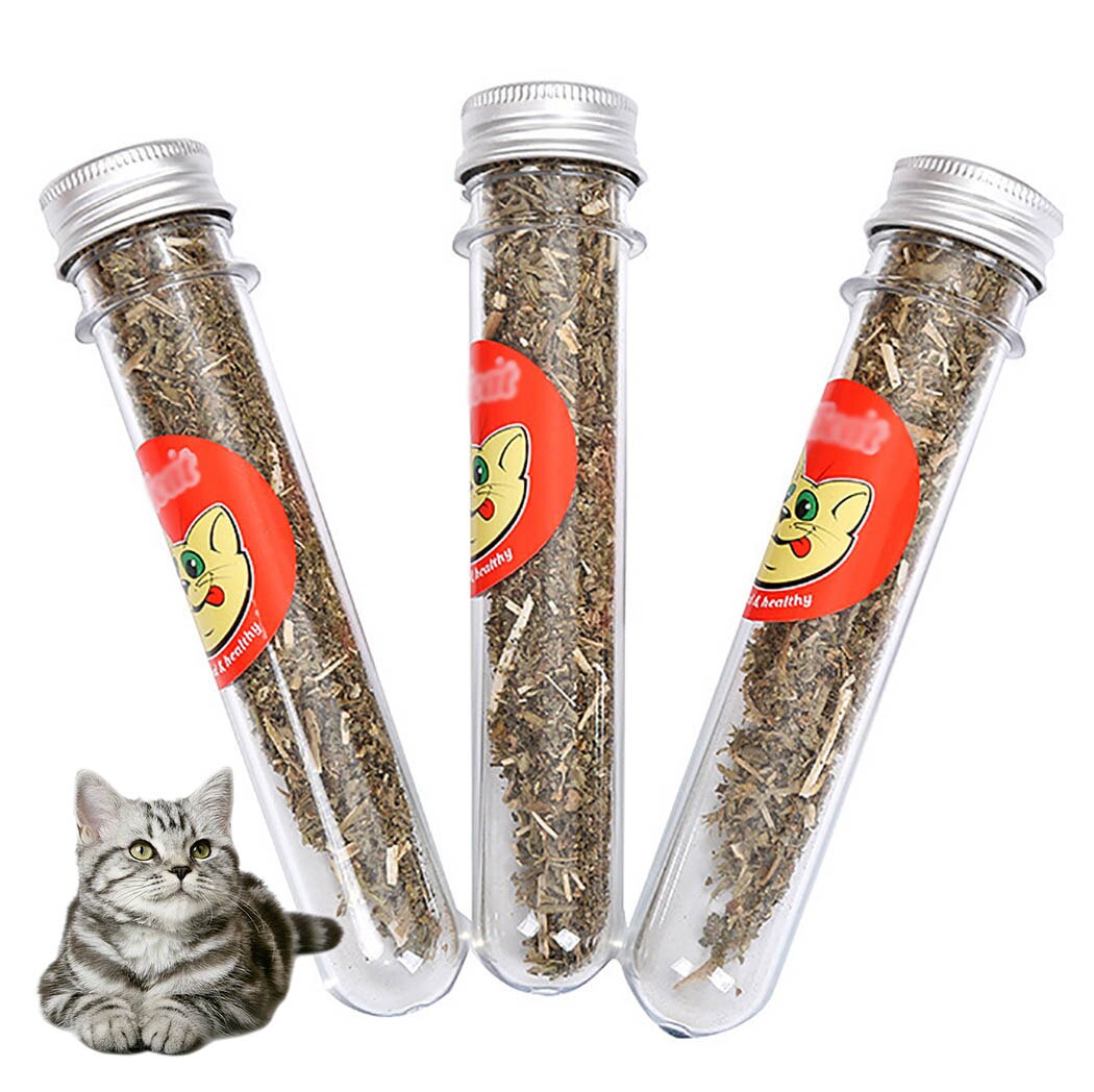 3 Bottles/Set Catnip Toys Natural Organic Premium Catnip Catmint Menthol Flavor Can Be Sprinkled On Toys And Catnip Toy For Cat-ebowsos