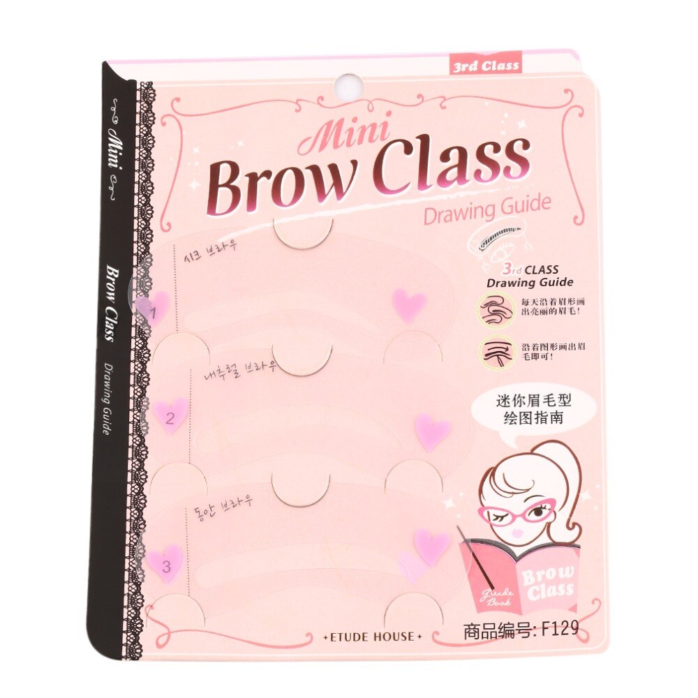 3 Styles Brow Shaping Guide Template Eyebrow Drawing Card Make-Up Stencil Top Quality - ebowsos