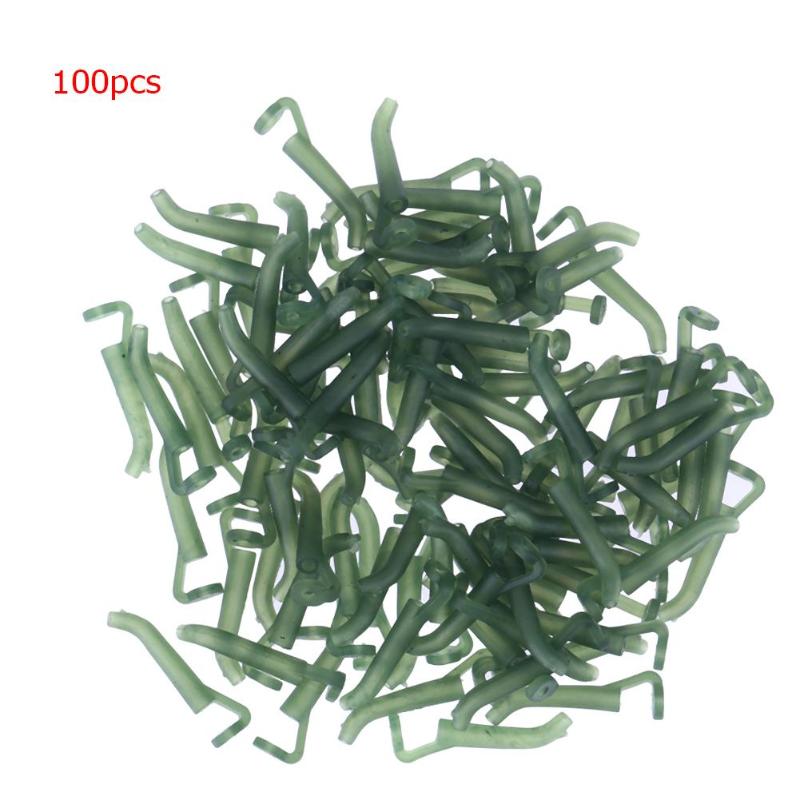 30/50/100pcs Carp Fishing Accessories Fishing Hook Sleeves D Rig Line Aligner Positioner Terminal Tackle-ebowsos