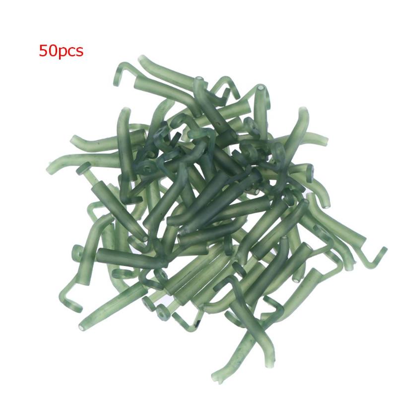 30/50/100pcs Carp Fishing Accessories Fishing Hook Sleeves D Rig Line Aligner Positioner Terminal Tackle-ebowsos