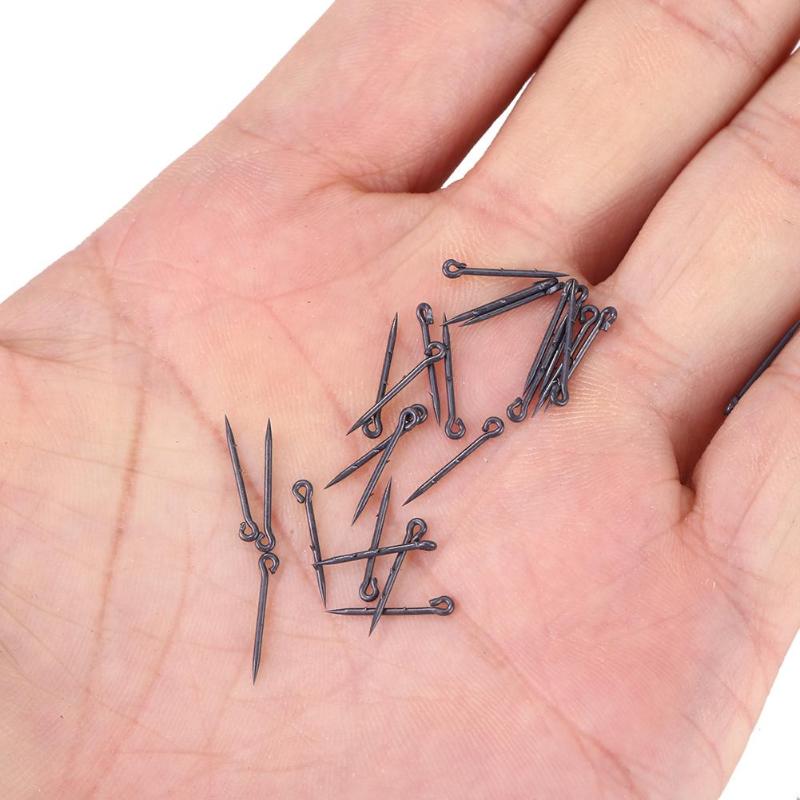 30/50/100pcs Fishing Hook High Carbon Steel Straight Agnail Shank Fishing Hook With Barb Fishing Accessories-ebowsos