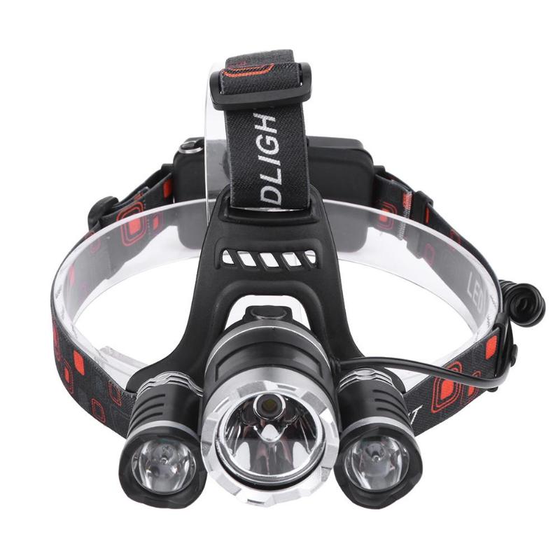 3000LM Powerful Headlamp Rechargeable Flashlight Torch LED Lights Zoom Life Waterproof Search Explore Night Fishing Walking - ebowsos